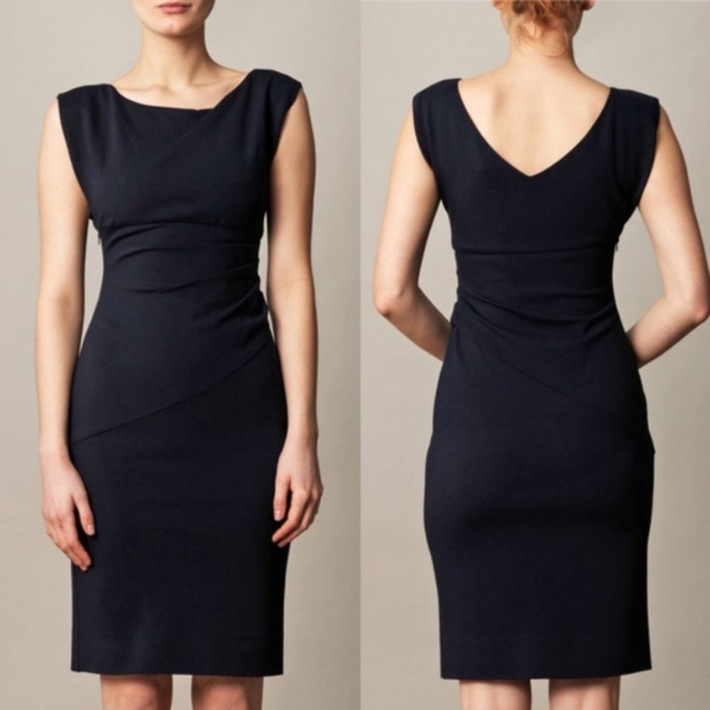 Diane Von Furstenberg Jori Black Sheath Dress 2 View 2